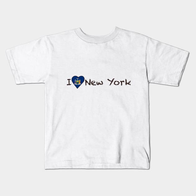 I Love New York Kids T-Shirt by JellyFish92